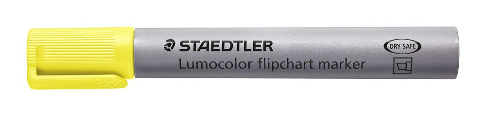 Lumocolor&reg; flipover marker 356 B-1 Gul
